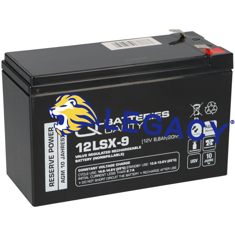 供应德国Q-Batteries蓄电池 12LS-12 12V12AH AGM VRLA电池