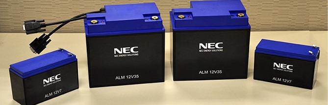 NEC锂电池ALM 2V7 LiFePO4电网照明通信系统12V7AH铅酸电池替代品