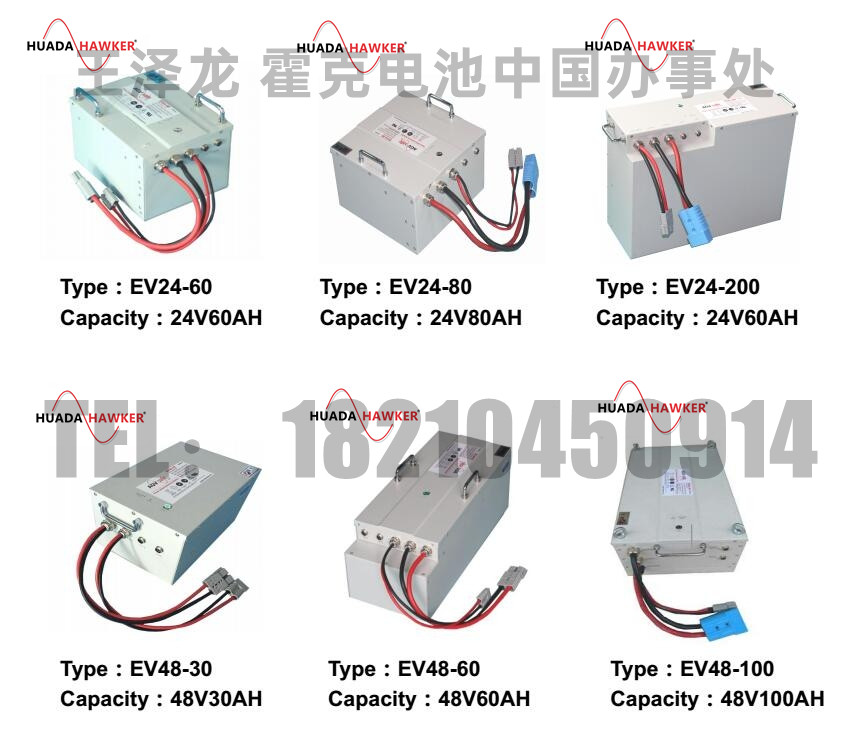 华达霍克锂电池EV48-150AGV专用