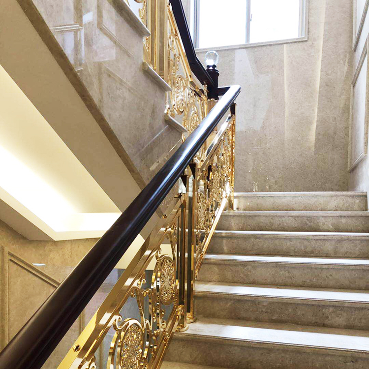 南京设计中式铜镀金铜楼梯立杆厂为你提供