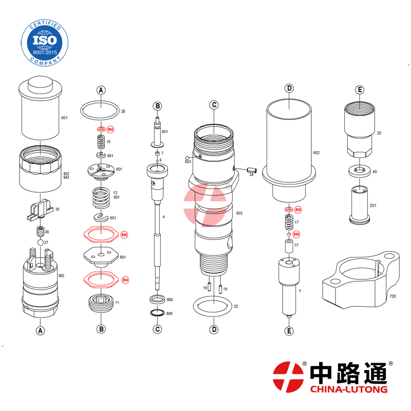 柴油高压共轨喷油器  095000-5344