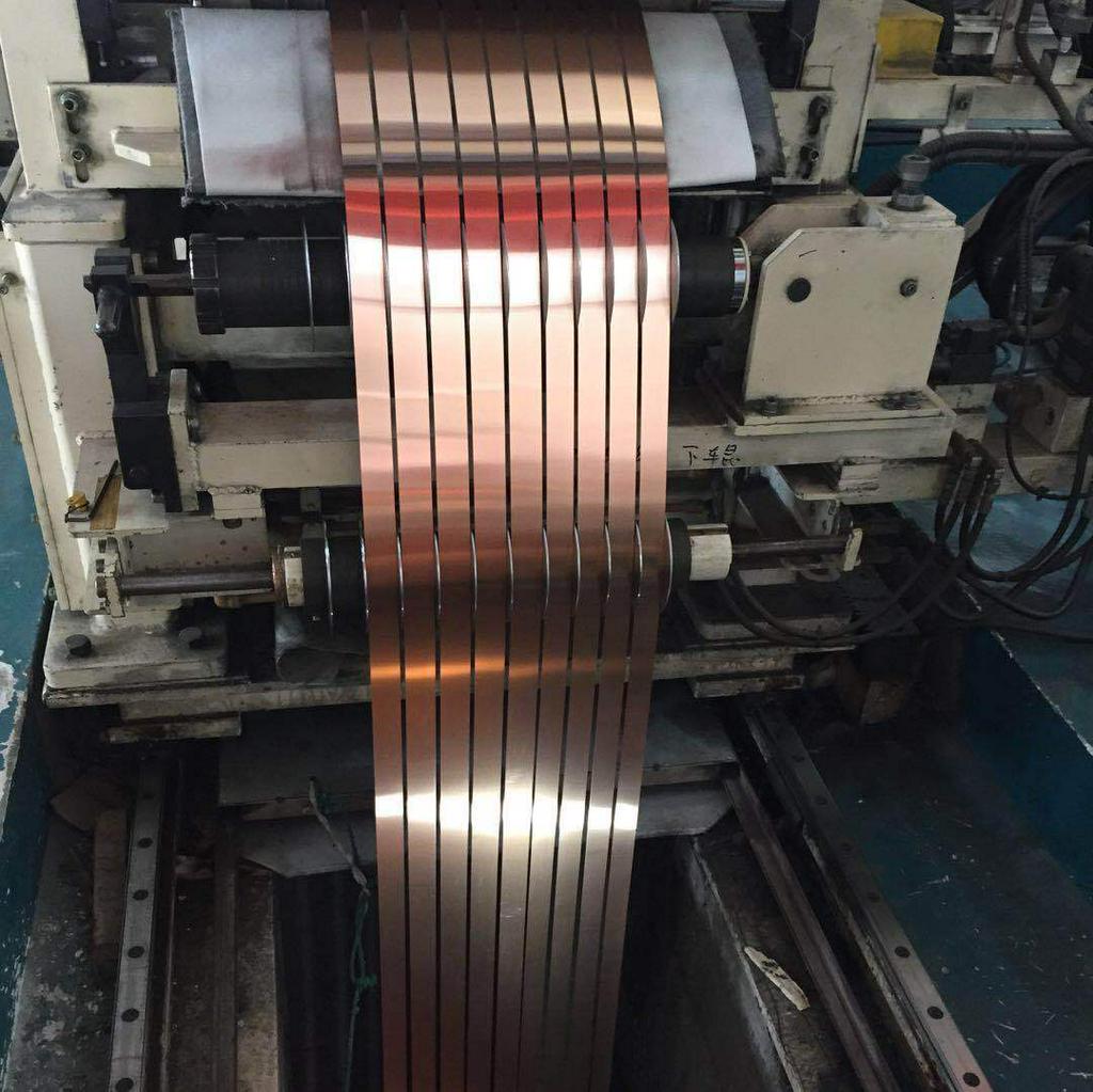 嘉兴T2/T2M/T2Y紫铜带磷铜带紫铜皮紫铜片超窄铜条接地铜带止水铜带