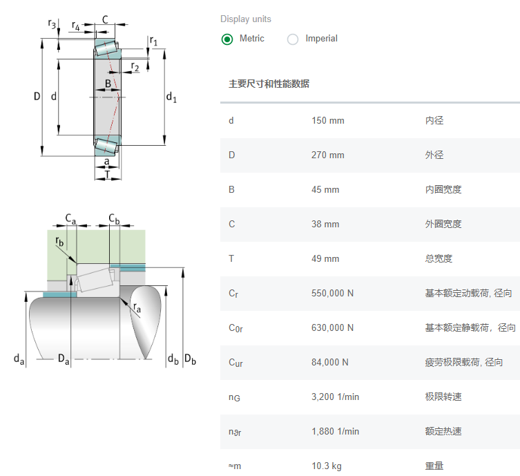 FAG圆锥滚子轴承30230-A 巨鲸减速机