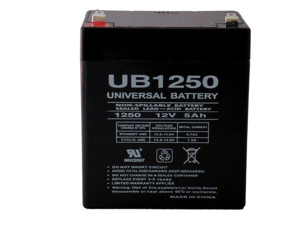 美国UNIVERSAL蓄电池12v5Ah UPS电池适用于通用电池 UB1250