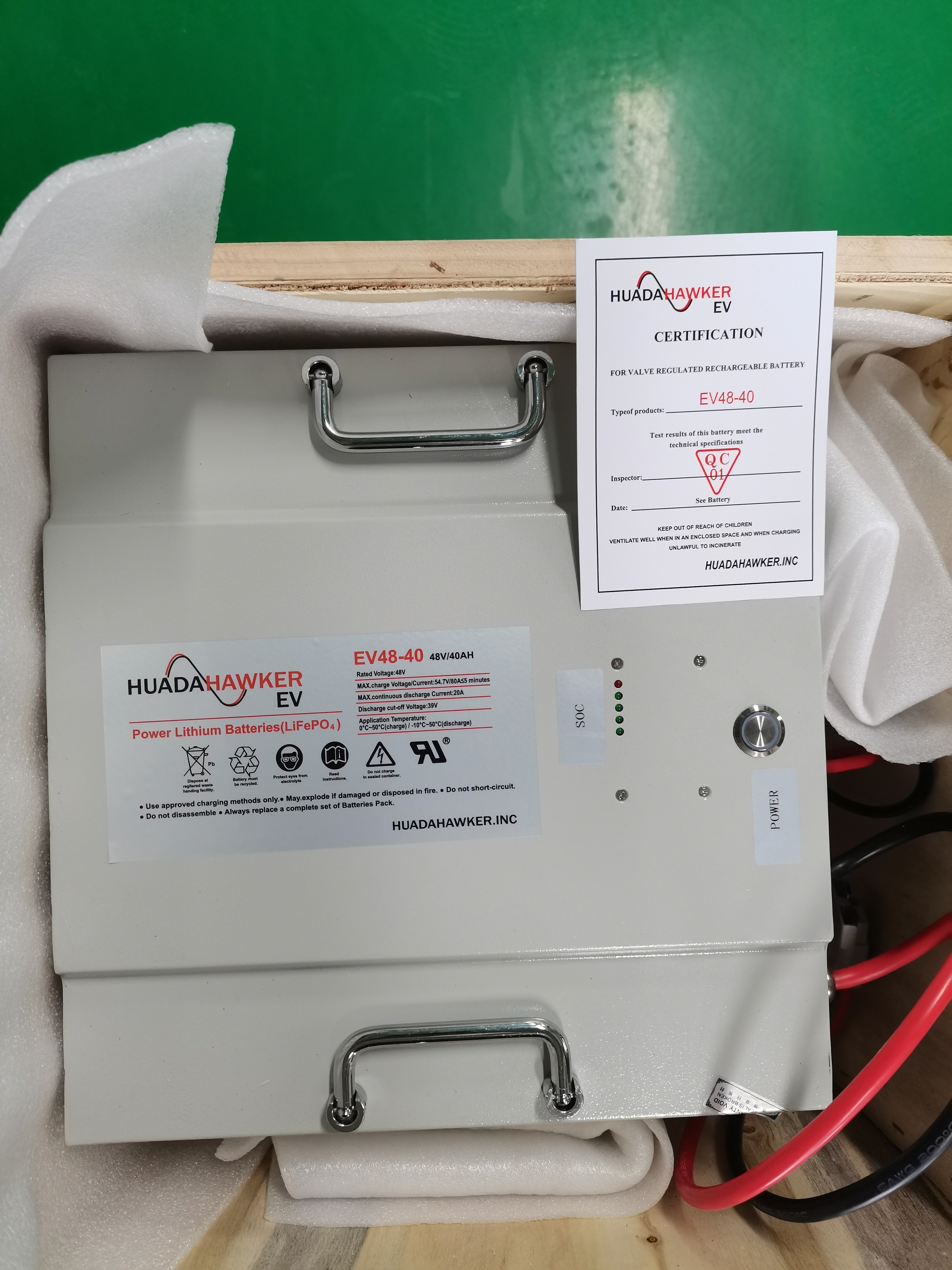 霍克锂电池 HUADAHAWKER电池 EV24-160储能大型设备