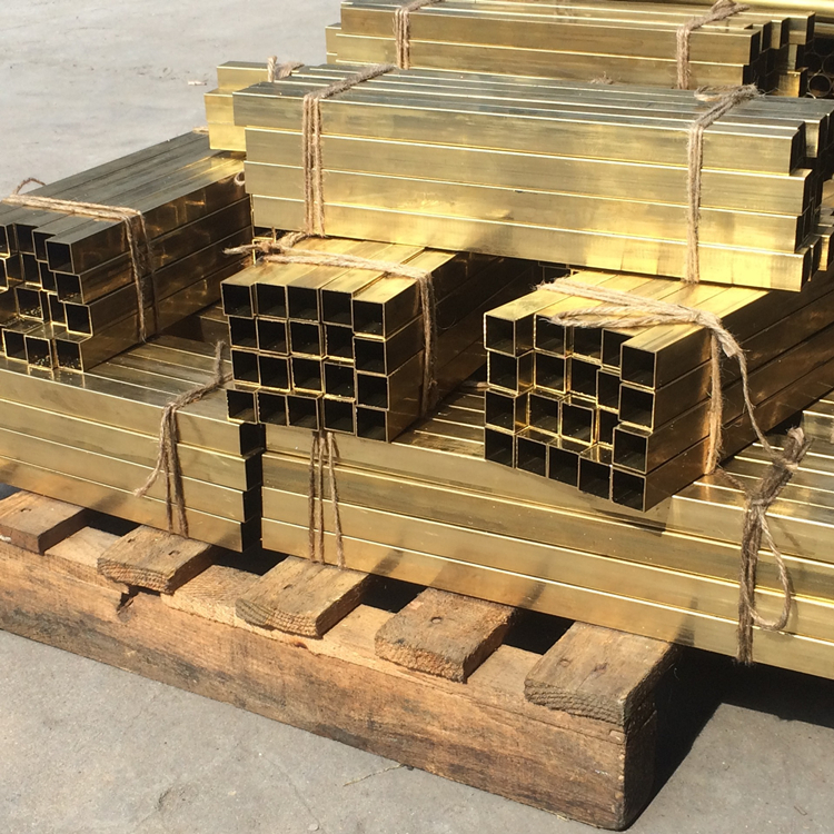 免费切割黄铜方管环保H65黄铜方管H62直角黄铜方管六角黄铜管
