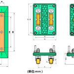 SAPHIR充电桩端电刷200A 厂家定制 AGV充电刷板刷块 