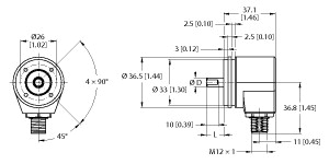 REI-04QA0S-4A2500-H1181   增量型编码器 工业线 