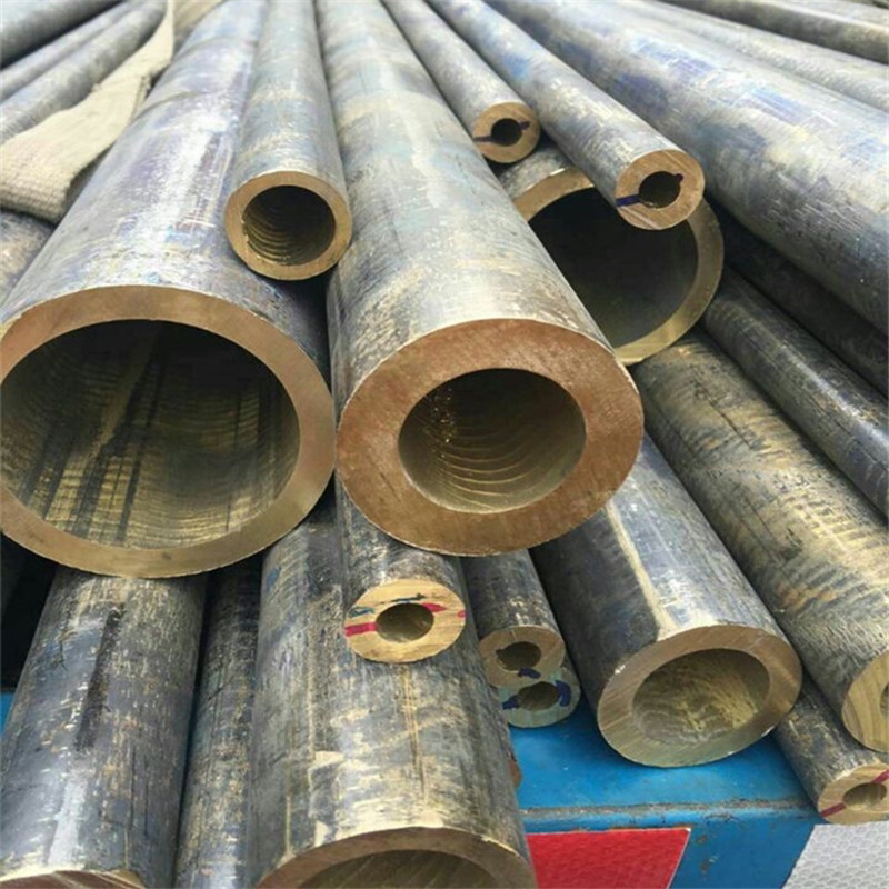 厚壁黄铜管H59黑皮管122*68 122*74 122*78/87大口径铜管切割
