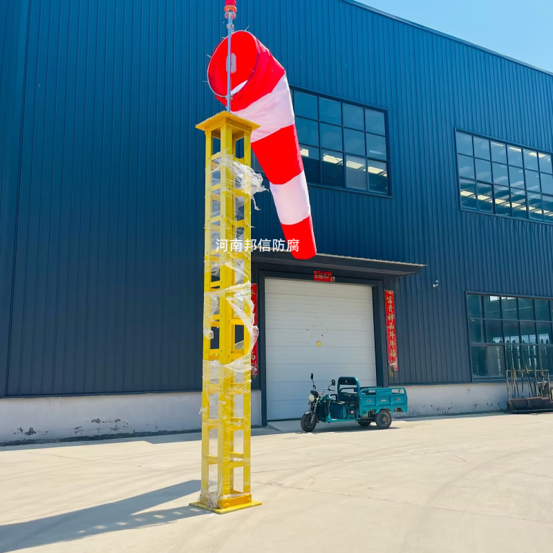 8米12米15米雷达站玻璃钢避雷针接闪杆 飞机场易折易碎杆风向标