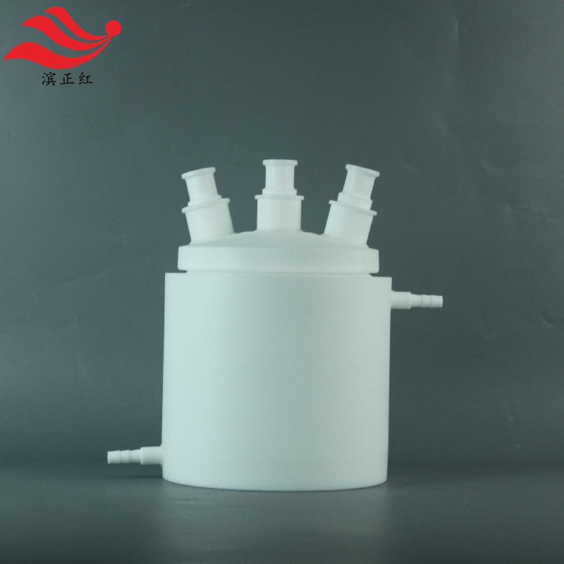 定制恒压蒸馏吸收装置氟化氢蒸馏器四氟反应瓶四氟冷凝管反应釜