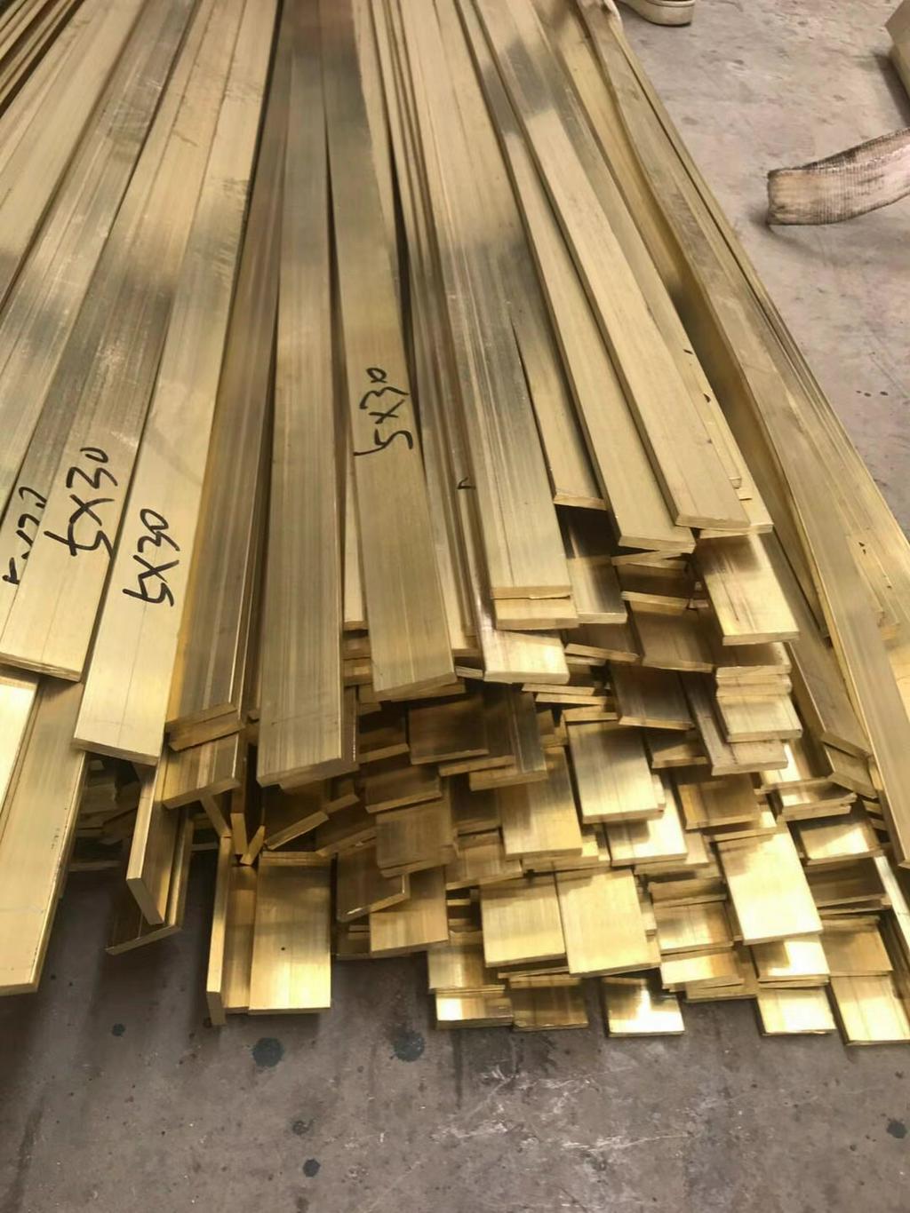 杭州周边大量供应黄铜排黄铜条环保铜条冲压铜条异形铜排装饰铜条