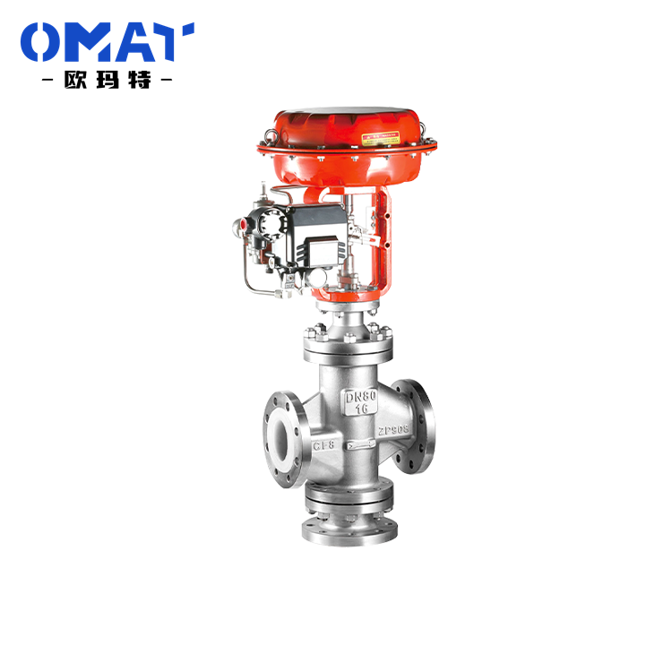 气动衬氟波纹管截止阀 法兰耐腐蚀化工调节阀 CL150美标电动高压截止阀 三通调节阀