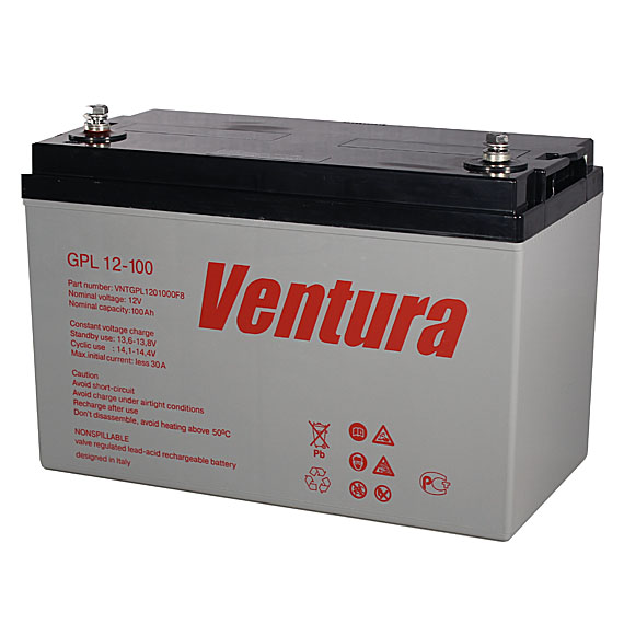 西班牙VENTURA蓄电池GPL12-120免维护UPS电源用12V120AH 进口货源