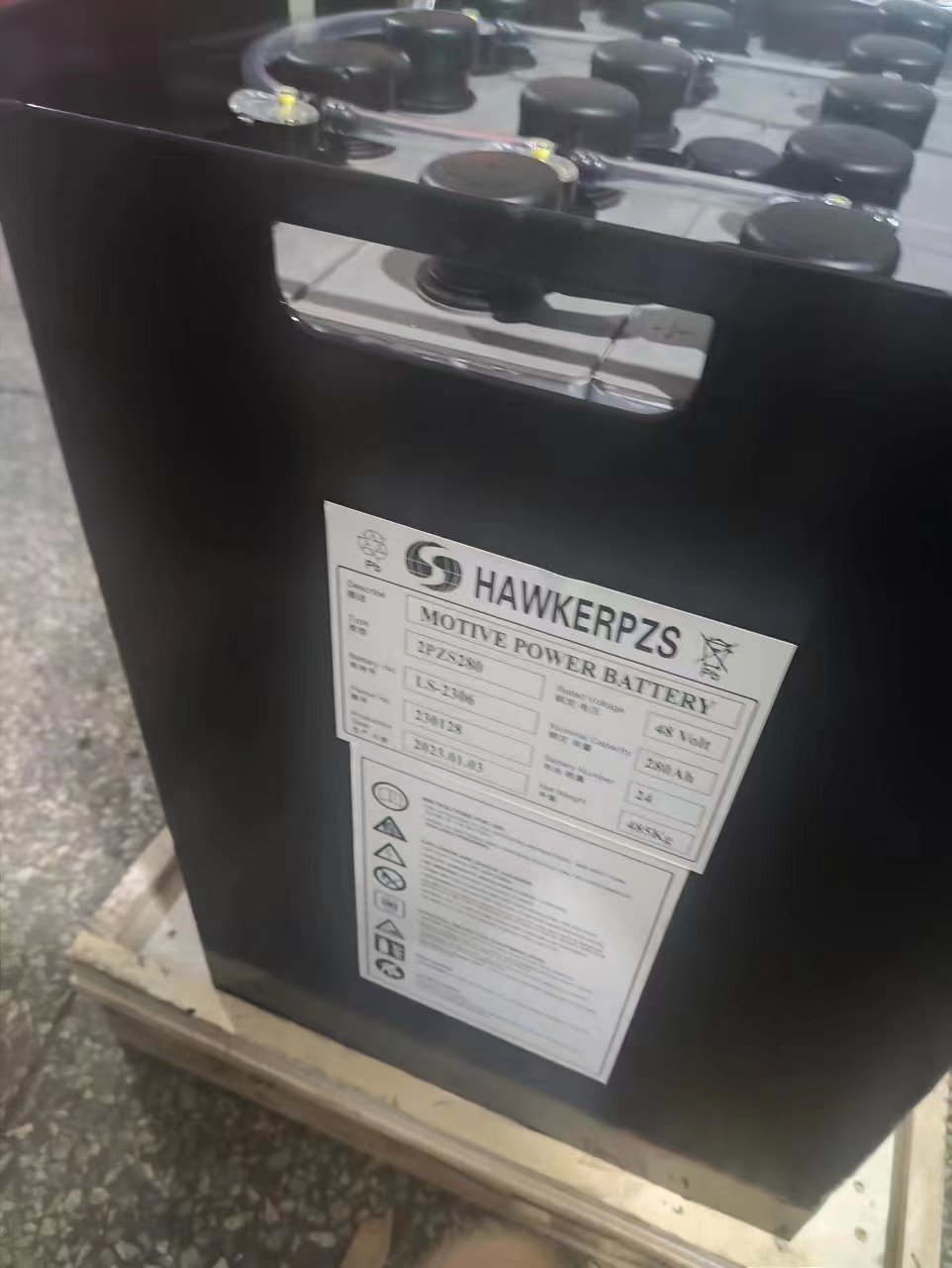 英国霍克HAWKERPZS新能源叉车电池组 6PZS540 大容量启动电源 