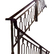 铝艺护栏别墅栏杆室内铝合金扶手楼梯防护栏定制