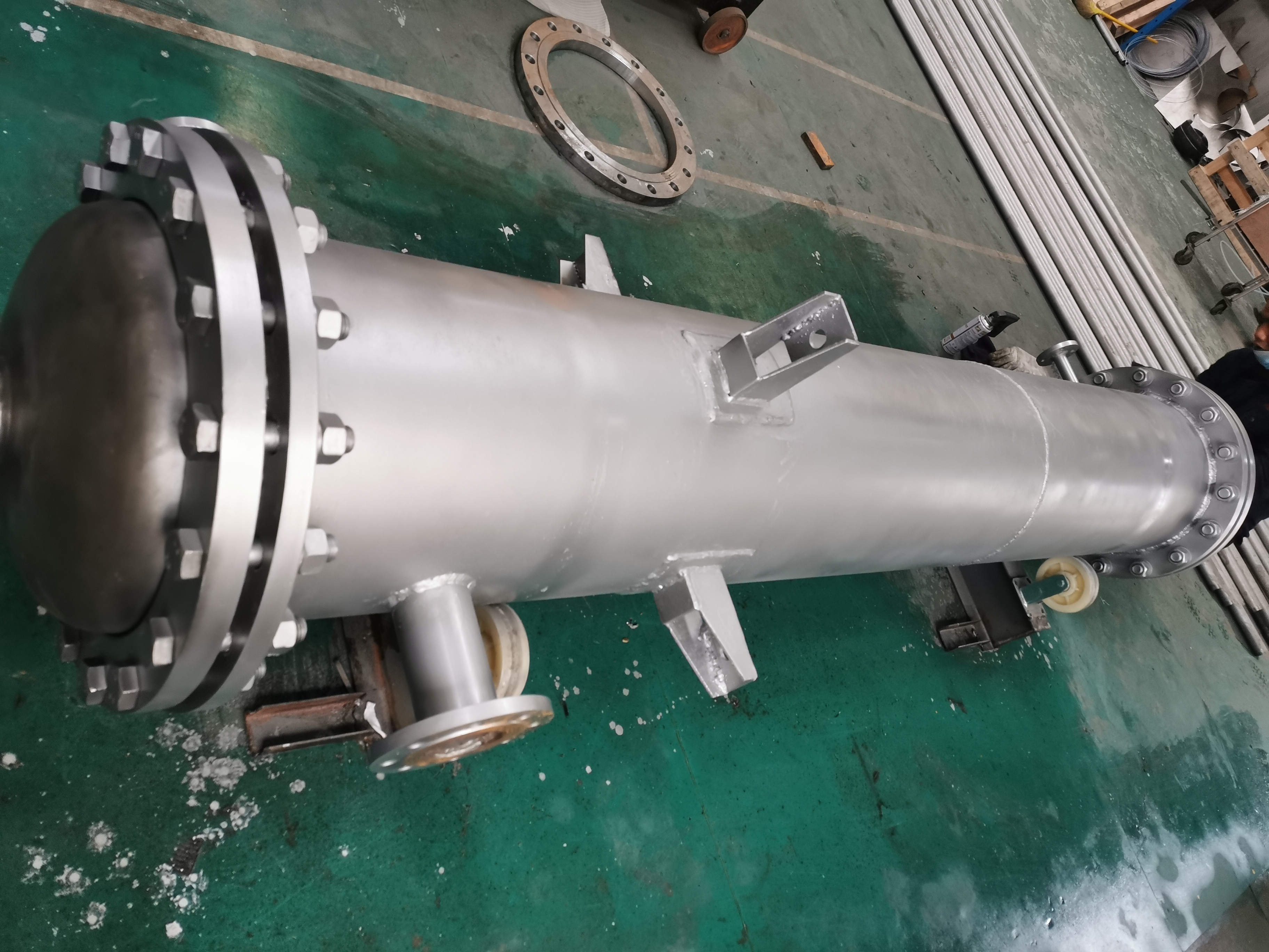 欣旺腾加工定制TA2钛合金罐体设备  钛合金换热器  来图定制管式换热设备