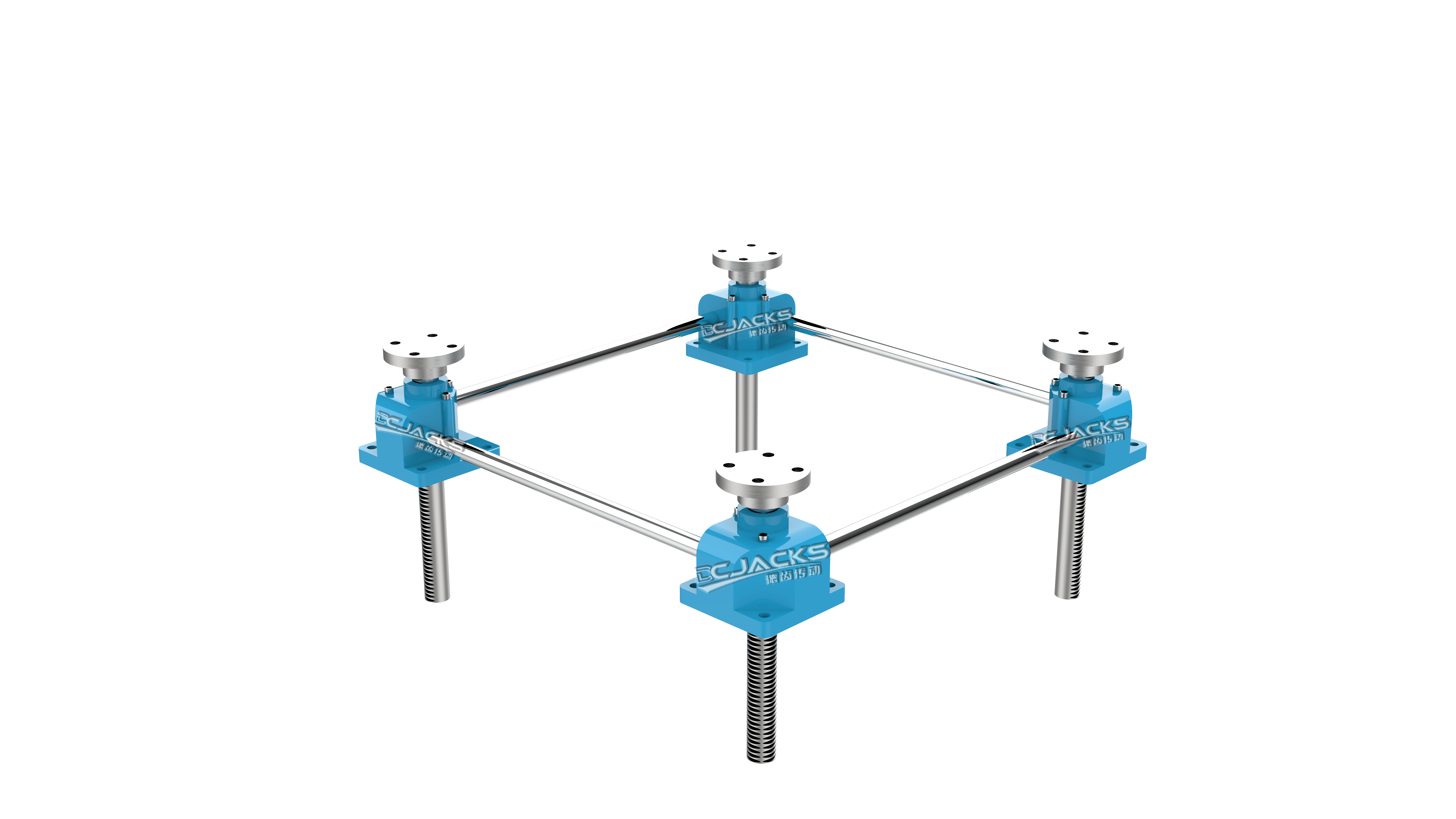 厂家定制齿轮齿条同步升降器电动手摇齿条升降机