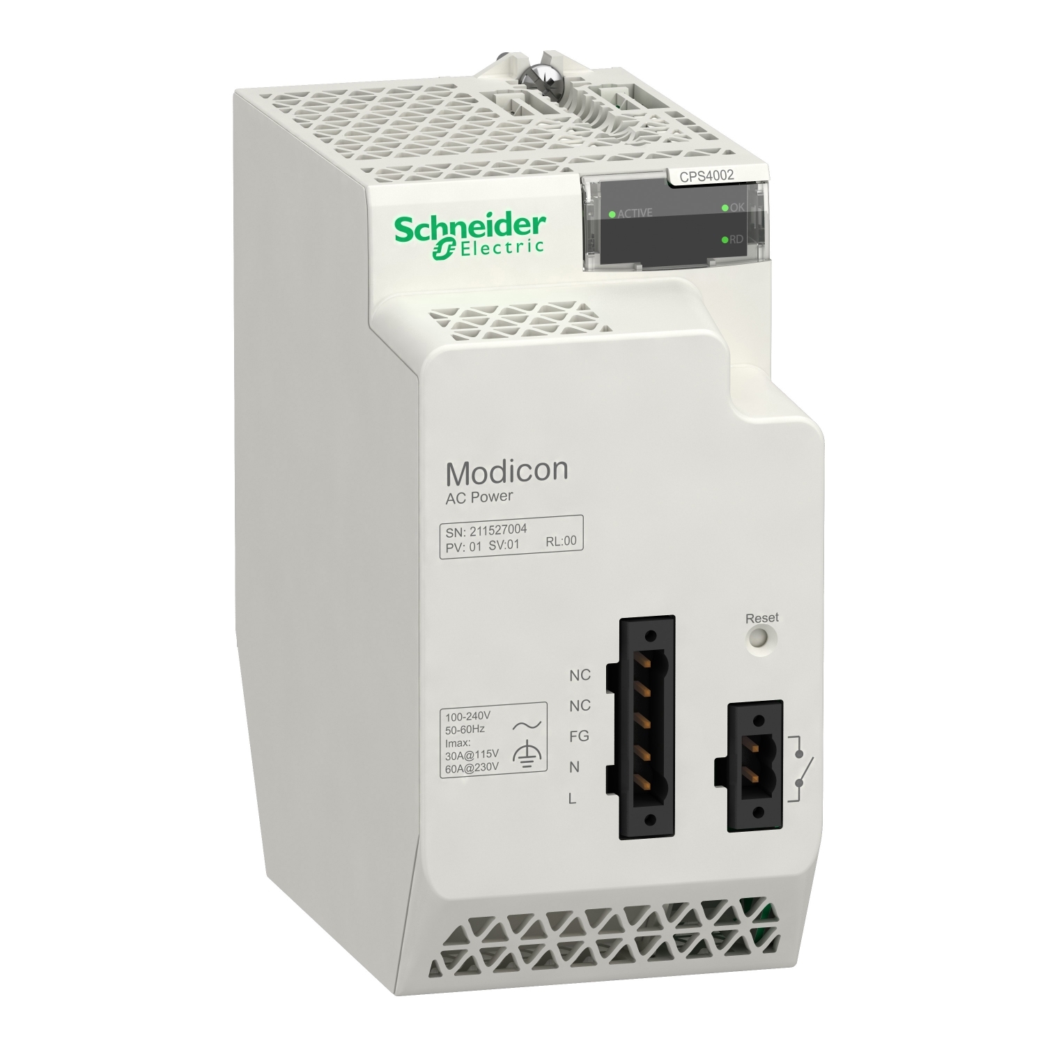 BMXP341000H	加强型BMX P34 标准CPU，内置 USB 口，Modbus 口