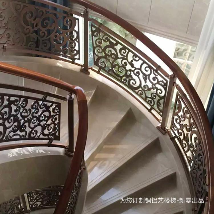 广州铝艺楼梯扶手 让你的别墅瞬间高大上