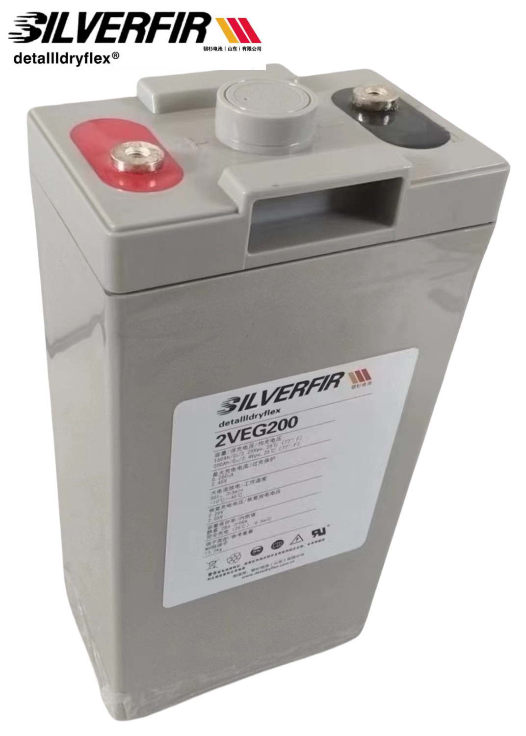 德国SILVERFIR银杉电池  2VEL560  高倍速动力 变电站项目 不间断管理系统