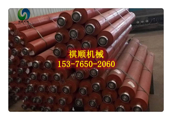 159*1350给煤机用承重托辊 重型缓冲托辊
