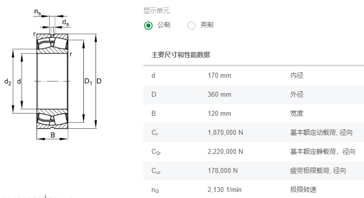 FAG调心滚子振动筛轴承22334E1-XL-T41A