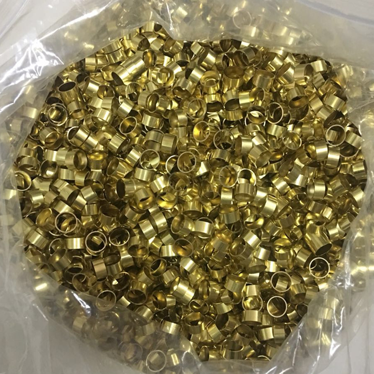 加工切割黄铜管斜切圆头封头螺纹