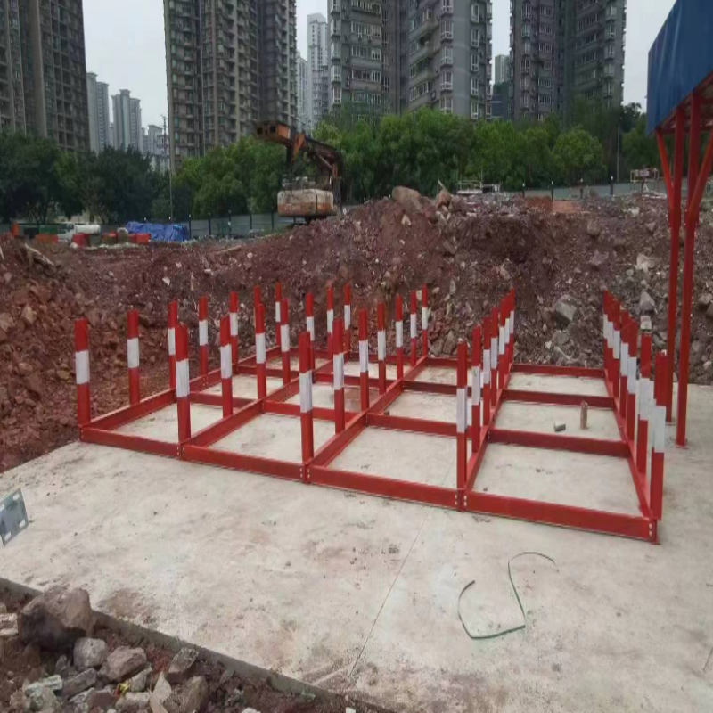 建筑工地钢筋放置架 原材料堆放架 定型化钢筋摆放架放架