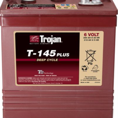 进口货源美国邱健Trojan蓄电池T-605动力电池6V210AH深循环蓄电池