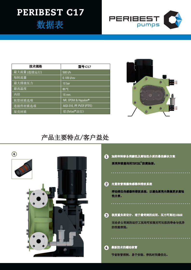 西班牙Peribest软管泵(化工）-C17