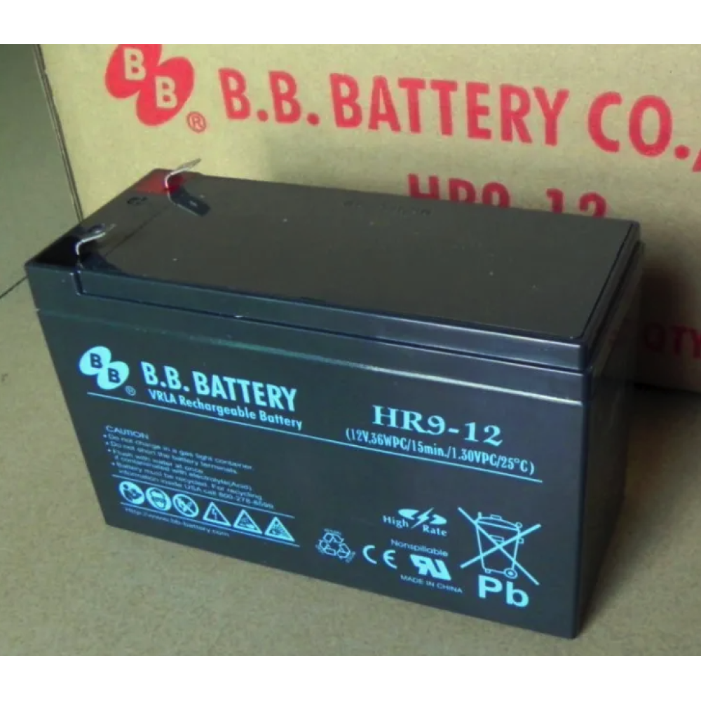 BB蓄电池 Battery HR9-12 12V 9Ah 36W F2 现货 高倍率电池