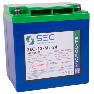 供应英国SEC锂电池 SEC12-ML-24 12V24AH原装电池