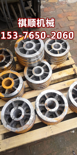 振动筛用缓冲轮 350外径实心轮子尺寸定做