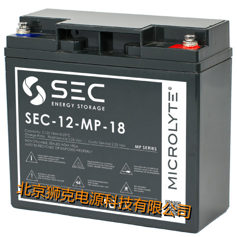  英国SEC蓄电池 SEC12-MP-18 12V18AH医疗器械电池