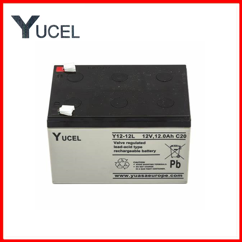 YUCEL英国蓄电池Y12-12机器内置蓄电池12V12Ah免维护通讯储能电池