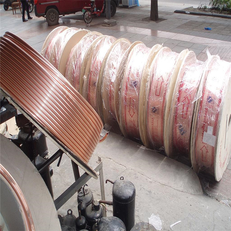 TP2紫铜管 R410空调紫铜盘管 木盘紫铜管9.52*0.8mm 15.88*0.8mm