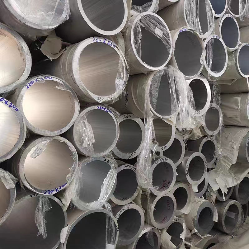 7075铝管定制切割5083 2A12 6063 6061铝管圆管空心超大铝管零切