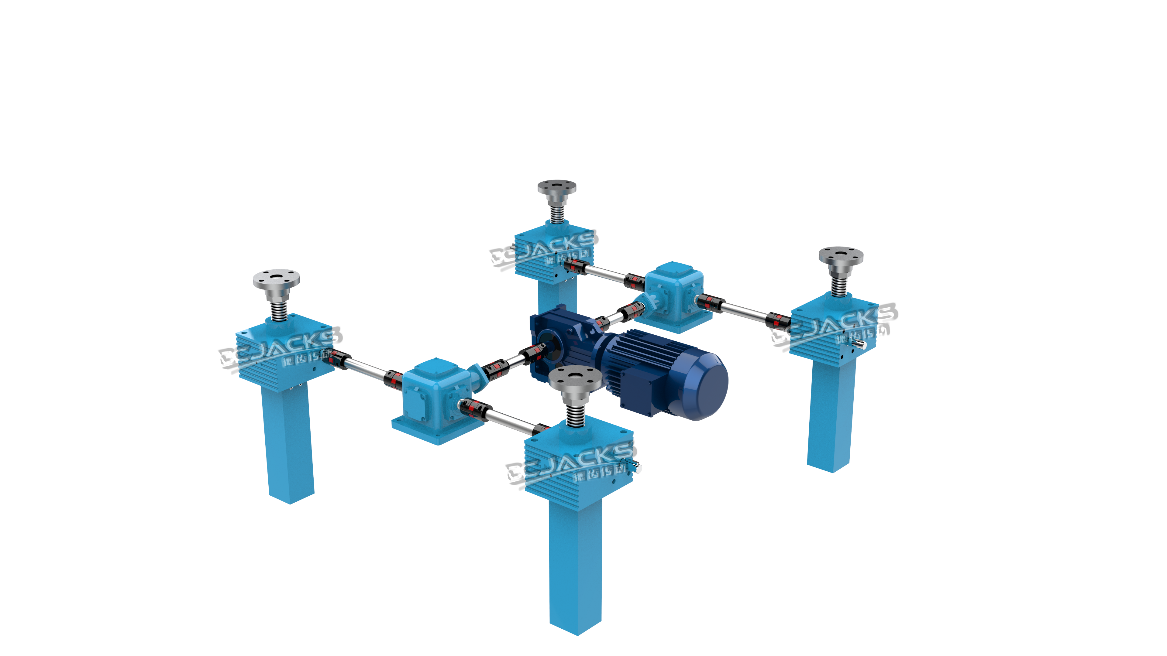 精密手动螺旋升降机蜗轮螺杆蜗杆升降装置同步升降