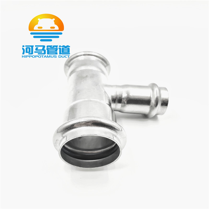 304不锈钢三通管件双卡压管件等径三通现货发售