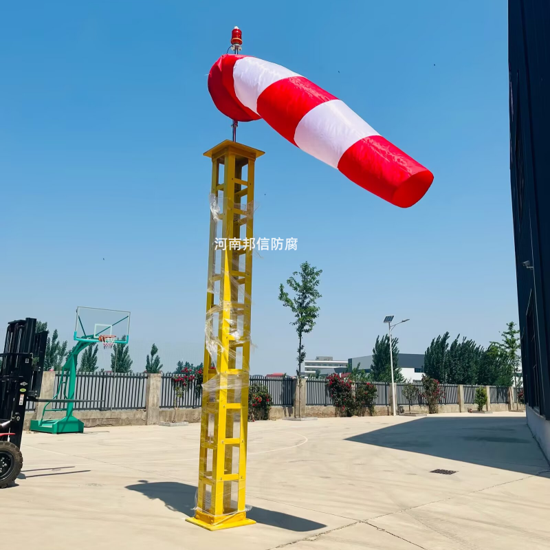 机场铝合金易折杆8米9米10米机场玻璃纤维易折杆雷达站玻璃钢避雷针塔