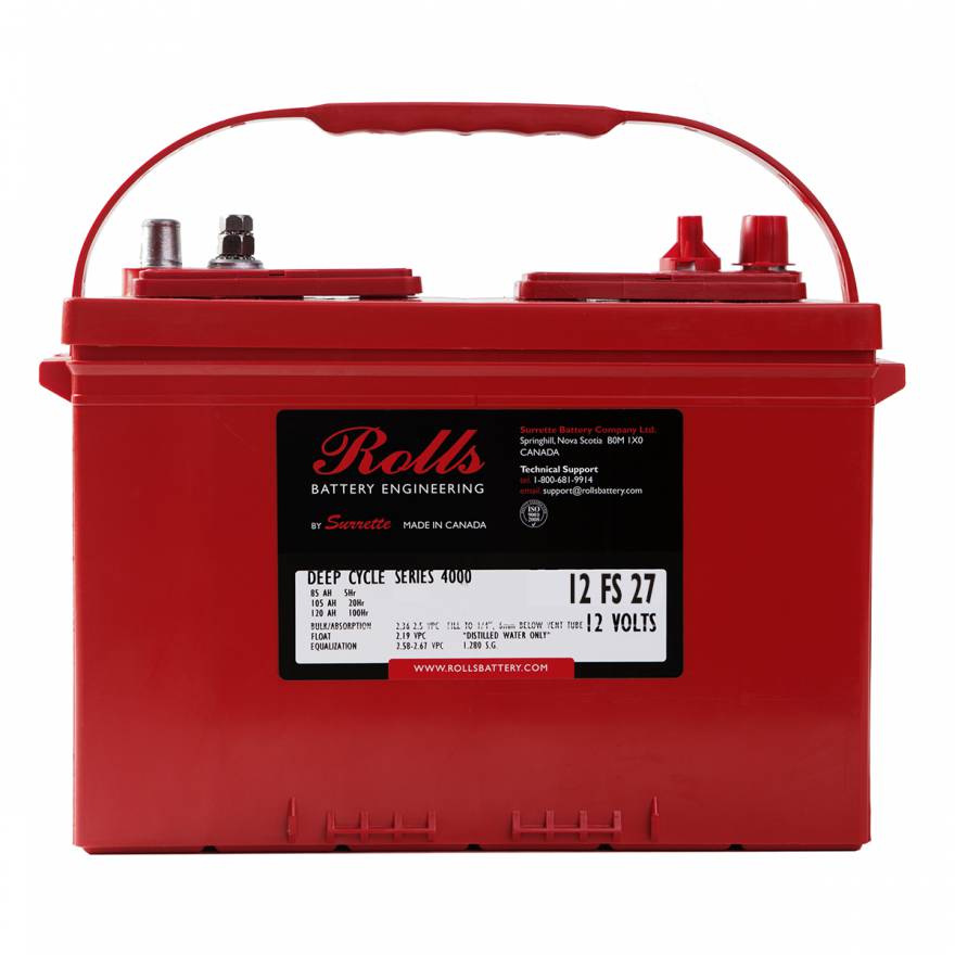 加拿大ROLLS蓄电池8 FS GC-HC洗地机高尔夫车用电瓶8V182AH全系列