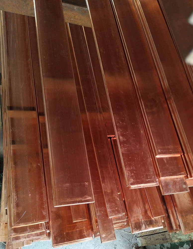 T2紫铜排汇流排导镀锡空开接线铜排连接片地线铜条散热铜排