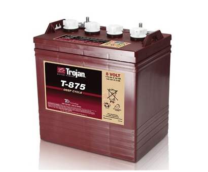 美国邱建Trojan蓄电池T-875规格型号尺寸T-875