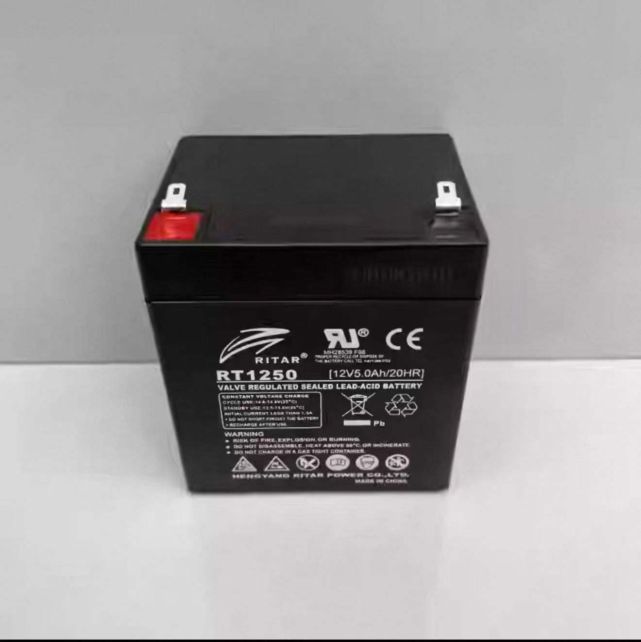 瑞达蓄电池RT1250 12V5AH直流屏医疗设备火灾报警系统