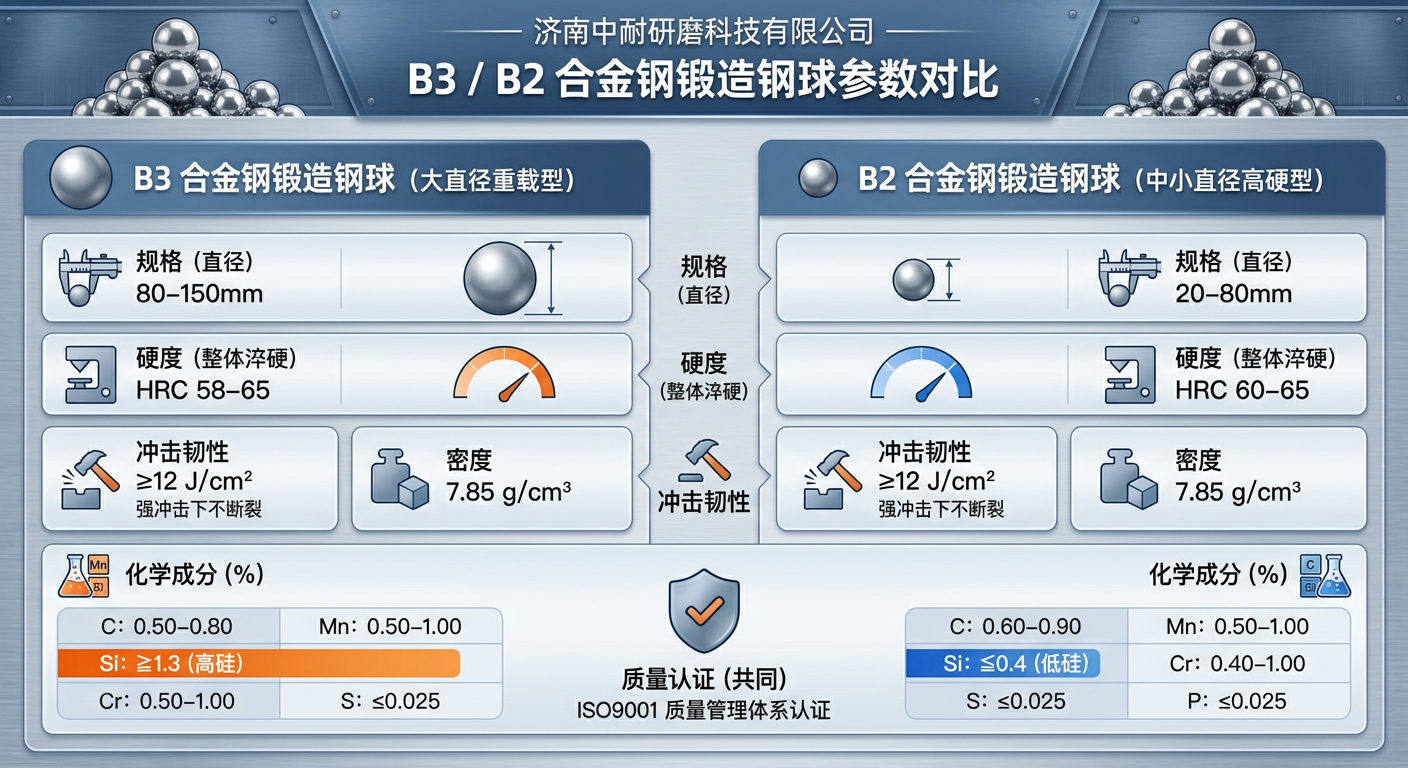 锻造钢球选型指南-理化指标与矿山工况差异