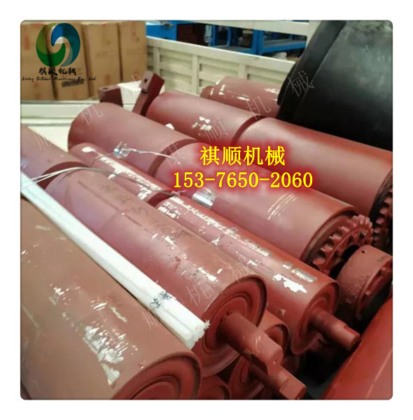 给煤机传动滚筒 防打滑包胶滚筒总成