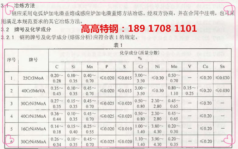 16CrNi4MoA合金结构钢棒