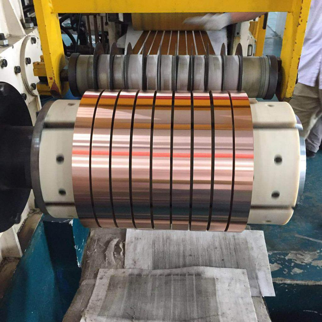 嘉兴T2/T2M/T2Y紫铜带磷铜带紫铜皮紫铜片超窄铜条接地铜带止水铜带