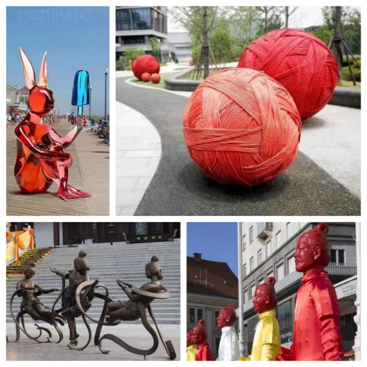 宣城步行街艺术雕塑 见证城市之美